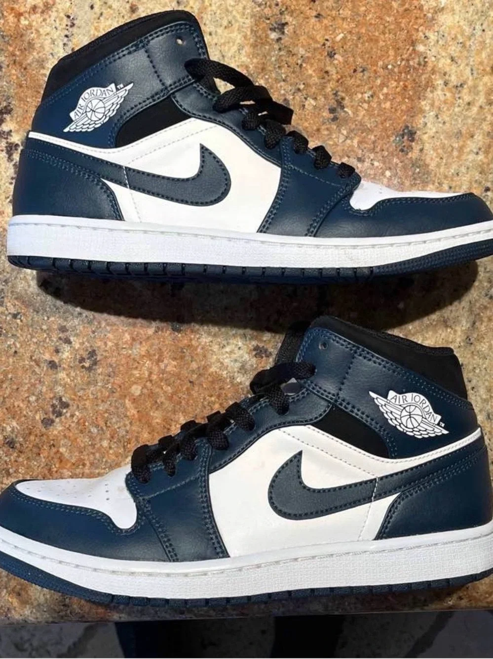 Jordan High-Top Sneakers - Navy & White